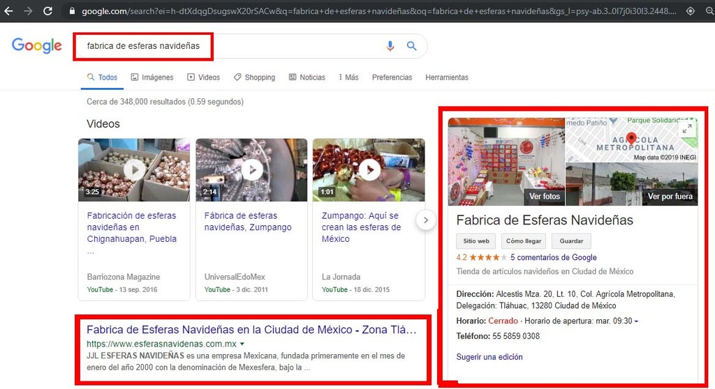 Ejemplo de éxito seo