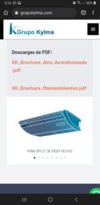 grupo kylma aire acondicionado puertas industriales