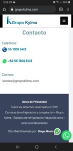 grupo kylma aire acondicionado puertas industriales